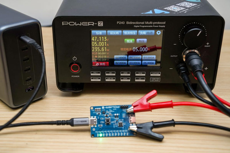 ChargerLAB Power-Z SINK240 USB PD3.1 Trigger Board, USB-C Decoy Module 240W 48V, PPS/AVS Voltage Tester for Charger Aging and EMC Test