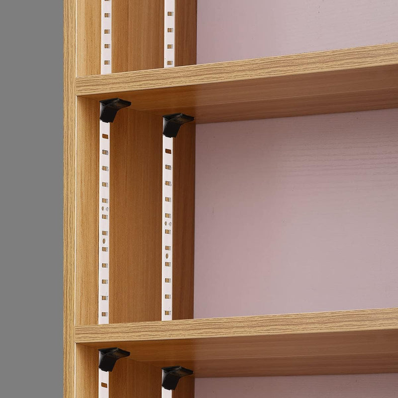Shelf Clips, Hosrnovo 28PCS Adjustable Shelf Brackets for 255 Standard Pilaster, Heavy Duty Metal Shelving Brackets Clips for Kitchen Cabinet Bookcase (Black)