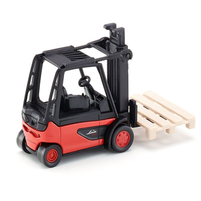 Siku 1311, Forklift, Metal/Plastic, Red/Black, Incl. 1 Pallet, Movable Fork