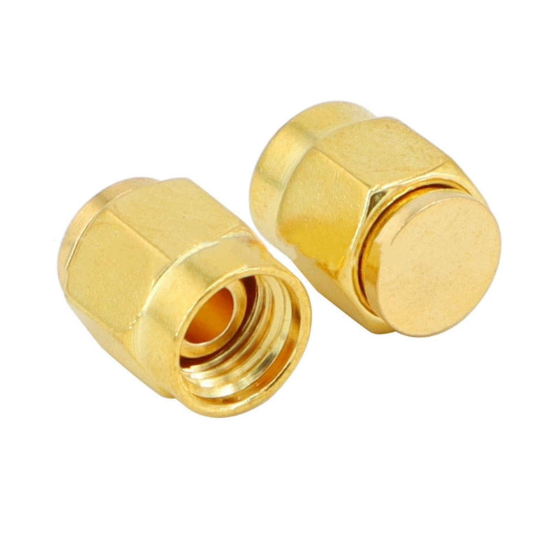 5PCS SMA Plug Dust Cap, SMA Female Jack Dust Cap Gold-Plated RF Coaxial Connector Protective Cap SMA Connector Accessories 5