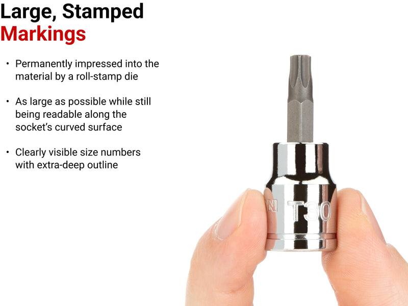 TEKTON 3/8 Inch Drive x T30 Torx Bit Socket | SHB14230 Standard