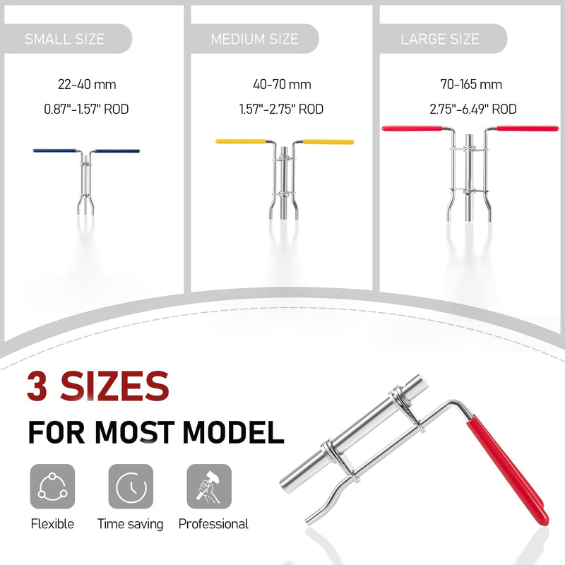 Hydraulic Cylinder Seal Kit-Rod Seal Install Tool-Hydraulic U-Cup Twistor Installation Tool Seal Twistor Install Tool Set with 2 Side Pick & Hook Multi Tool 5PCS