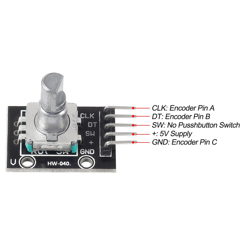 4pcs KY-040 Rotary Encoder Module 360 Degree Switch Encoders with Knobs Cap Brick Sensor Modules