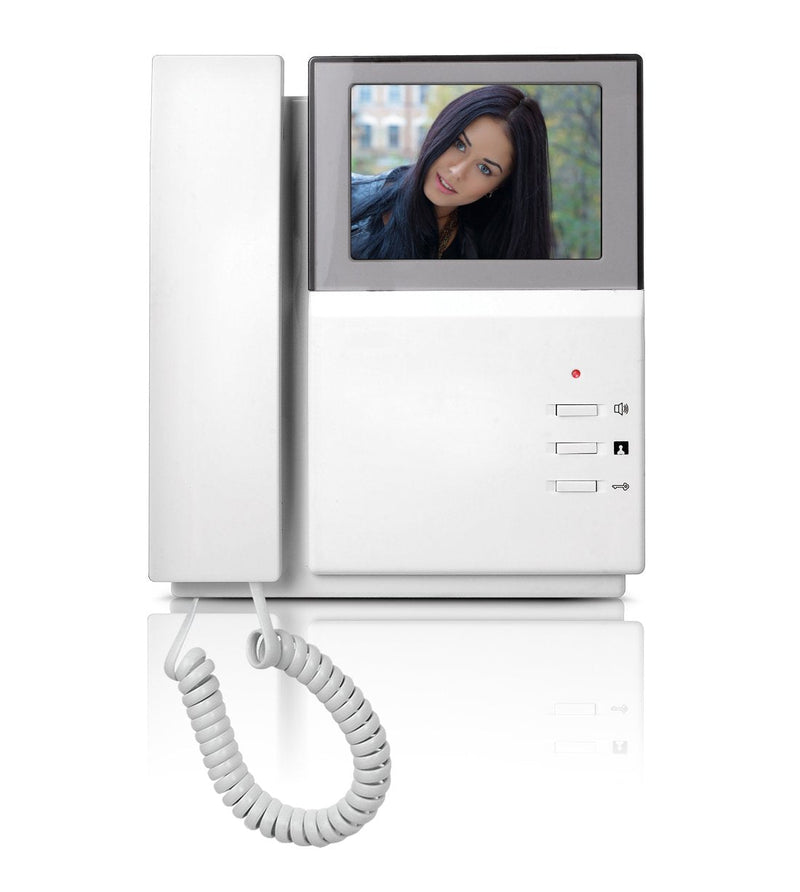 Video Door Phone System, 4.3 Inches Clear LCD Monitor Wired Video Intercom Doorbell Kits, IR Night Vision Outdoor Camera Door Intercom, Doorphone Telephone Style for Home Improvement