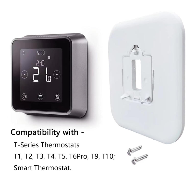 THP2400A1080 Large Cover Plate & Electrical Box Adaptor for T-Series Thermostats, White (1) 1