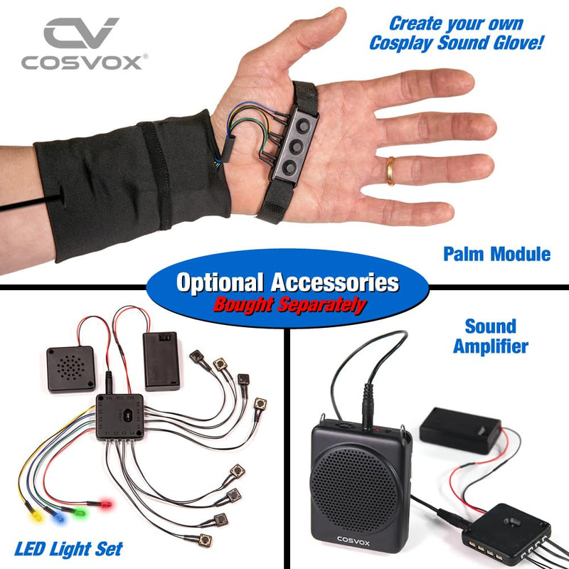 Cosplay Sound Effects Module. DIY Audio MP3 Sound Chip with 4 Push Buttons, 8MB Memory. Add Sound Effects or Music to Your Cosplay Costume Accessories, Crafts, Props and Replicas.