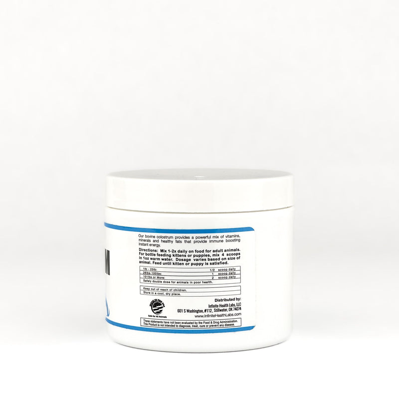 Bio-Active Bovine Colostrum for Dogs, Cats, Puppies, Kittens & Pets - Daily Colostrum Powder Supplement 40g (80 Servings) - PawsPlanet Australia