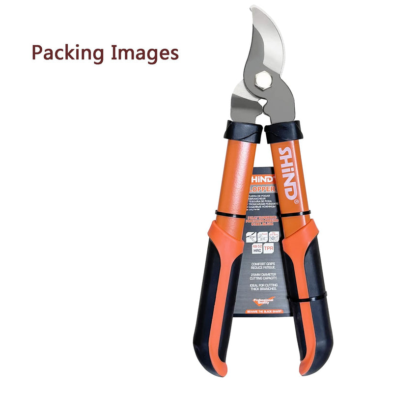 SHIND Lopper Heavy Duty Branch Cutter Tree Clippers with Compound Action, Chops Thick Branch Ease, Garden Loppers Pruning, 15 Inch Tree Trimmer with 1.6” Clean Cut Capacity (15 Inch）