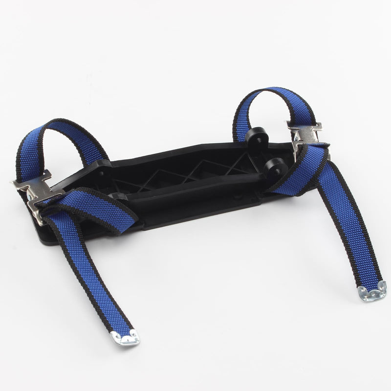 Stilt Sole Foot Plate Pedal Replacement Kits for Drywall, Pair of Plastic Drywall Stilts Accessories Fixed Foot Pedal, Universal Heel Plates with Straps for Painting, Plastering, Construction