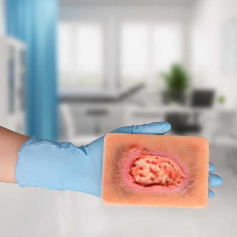 Wet Necrotic Wound Simulation Model | Wound Packing Trainer for Medical Education, Wound Care Demonstrations Tool
