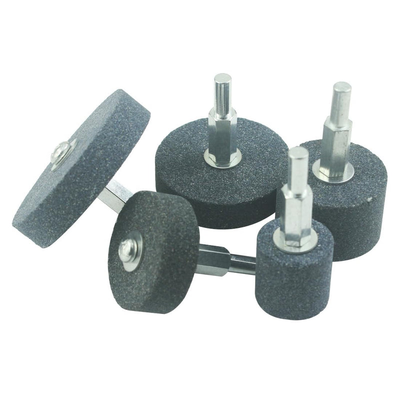 𝐉𝐔𝐍𝐋𝐈𝐗𝐍 25/38/40/50/60 mm 5 Pcs Multiple Shapes Mounted Grinding Stone Sharpening Kits with 1/4-Inch Shank