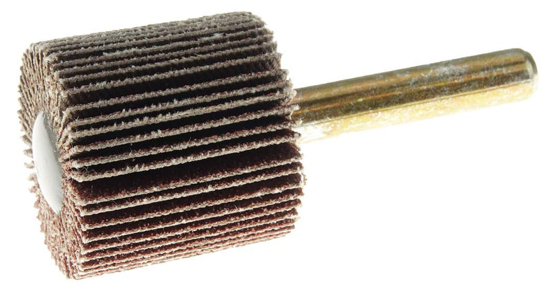 Weiler 52003 1" x 1" Tiger Coated Abrasive Flap Wheel, 1/4" Stem, 60AO (Pack of 10) 1" Dia / 1" Width 60 Grit