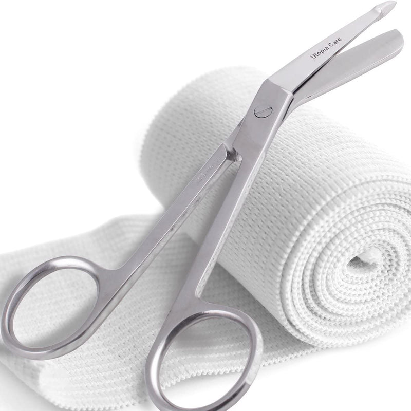 Utopia Care Medical Scissors - EMT and Trauma Shears - 5.5 Inch Nursing and Surgical Scissors - Stainless Steel Bandage Scissors for Nurses (Silver) 5.5 Inches Silver 1