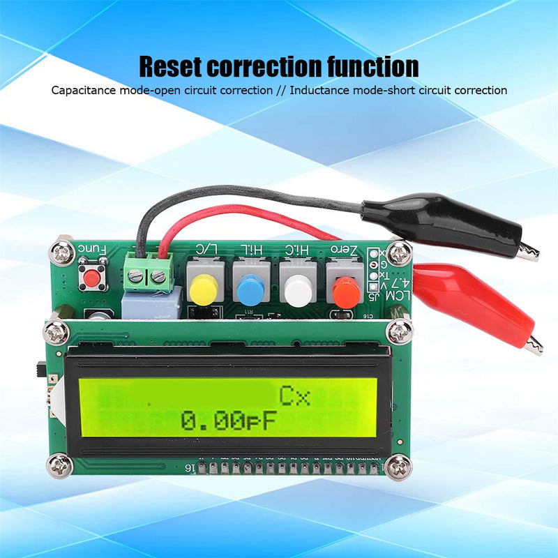 LC‑100A Digital LCD Inductance Capacitance Meter High Accuracy Inductance Capacitance Tester