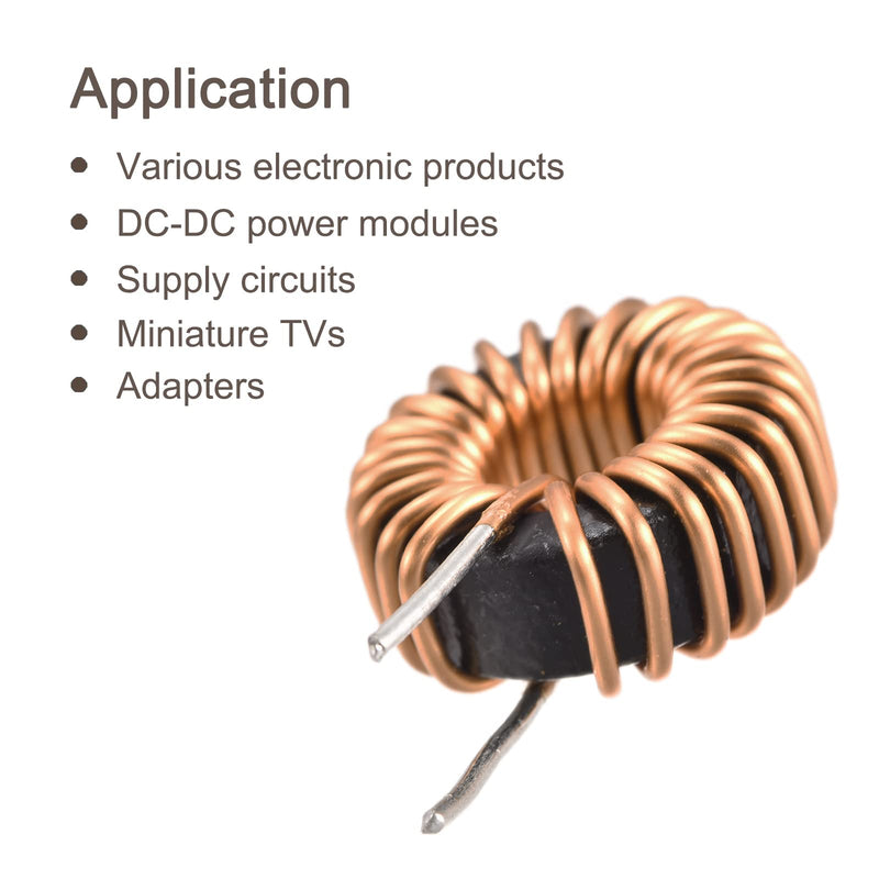 MECCANIXITY Toroid Inductance Copper Coil Vertical Inductor 47uH 7A for DIY Circuit Board Pack of 5