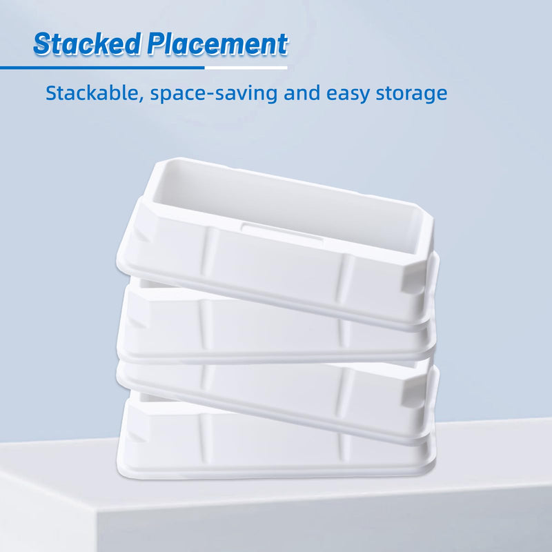 25ml Reagent Reservoir, Sterile Reservoir Tank, Pipetting Solution Basins, One-Channel, Individually Wrapped, PS, Pack of 20 25ml White