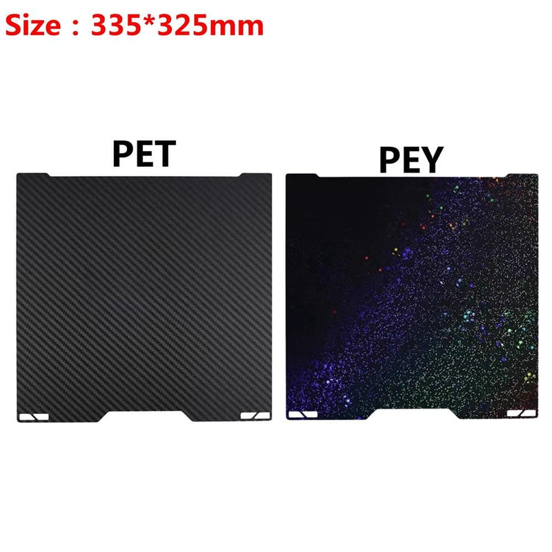 1pcs PEI Spring Steel for Bambu Lab H2C 3D Printer Bed Magnetic PEI/PET/PEO/PEY Double Sided Printing Plate (PET+PEY) PET+PEY