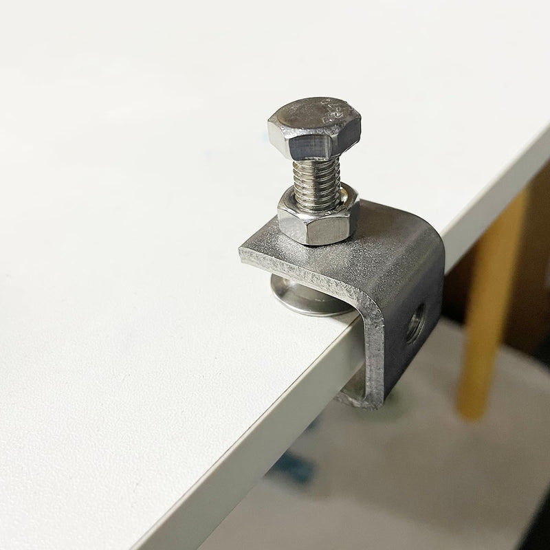 304 Stainless Steel C-Clamp with 0.79 Inch Wide Jaw Opening Heavy Duty Metal U Clamps for Woodworking Welding Building Household and Construction(4PCs)