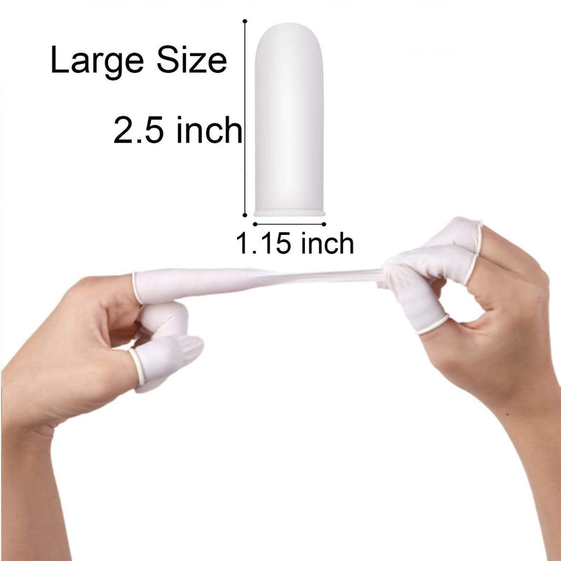Large Disposable Latex Finger Cots Anti Static Rubber Fingertips Protective Finger cots for Electronic Repair, Handmade, Industrial Apply, 222 Pcs 1 Count (Pack of 222)