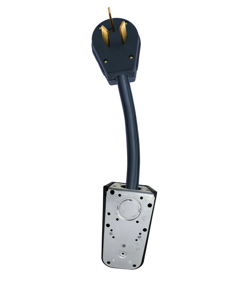 10-50P Male 3-PIN Plug to 14-50R 4-PIN Female Receptacle Stove Range Oven Power Cord Adapter 250V NEMA FX355