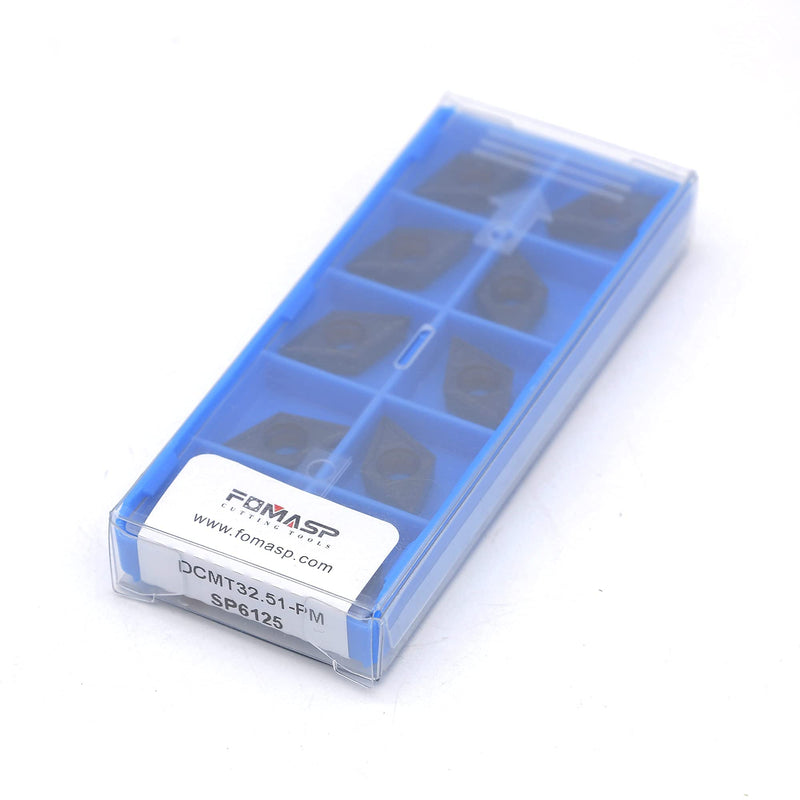 DCMT32.51 / DCMT11T304-PM of CNC Carbide Inserts for Semi-Finishing Metal Steel Turning Cutting Tools, 10 PCS.
