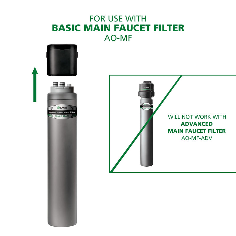 A. O. Smith AO-MF-R Genuine Replacement Filter | Basic Direct Connect Replacement Filter | AO-MF-R