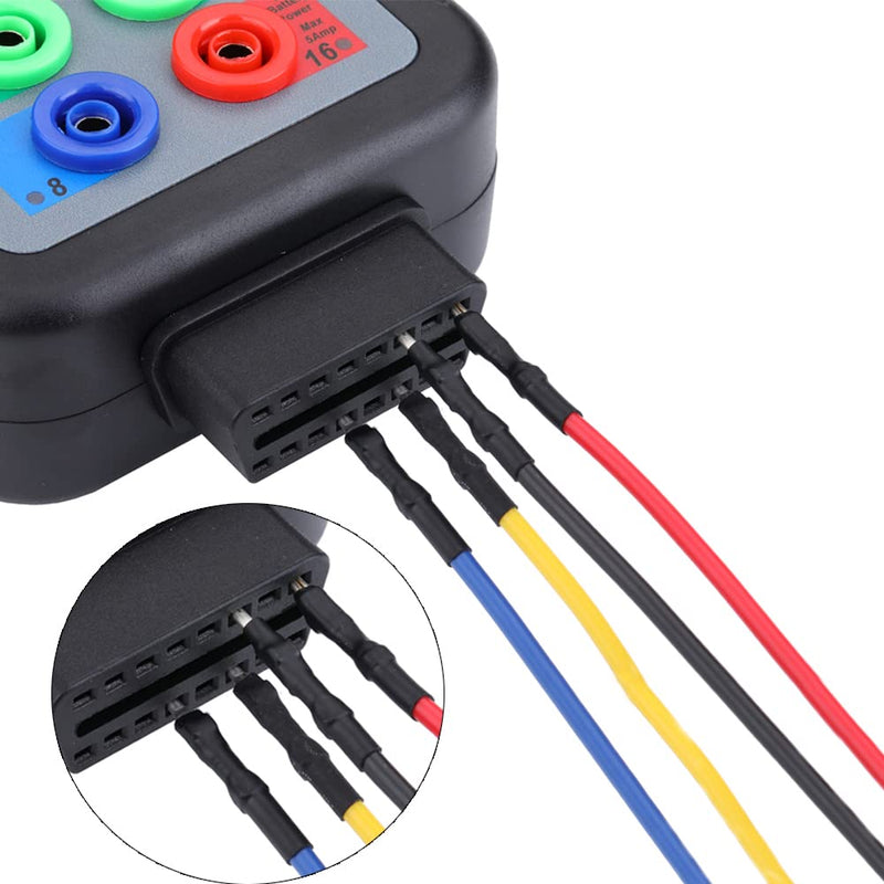 16 Pieces Banana Plug Jumper Wires Kit, 4mm Stackable Test Leads, Male to Female Multimeter Test Lead Set, for Universal Breadboard/Electrical Testing