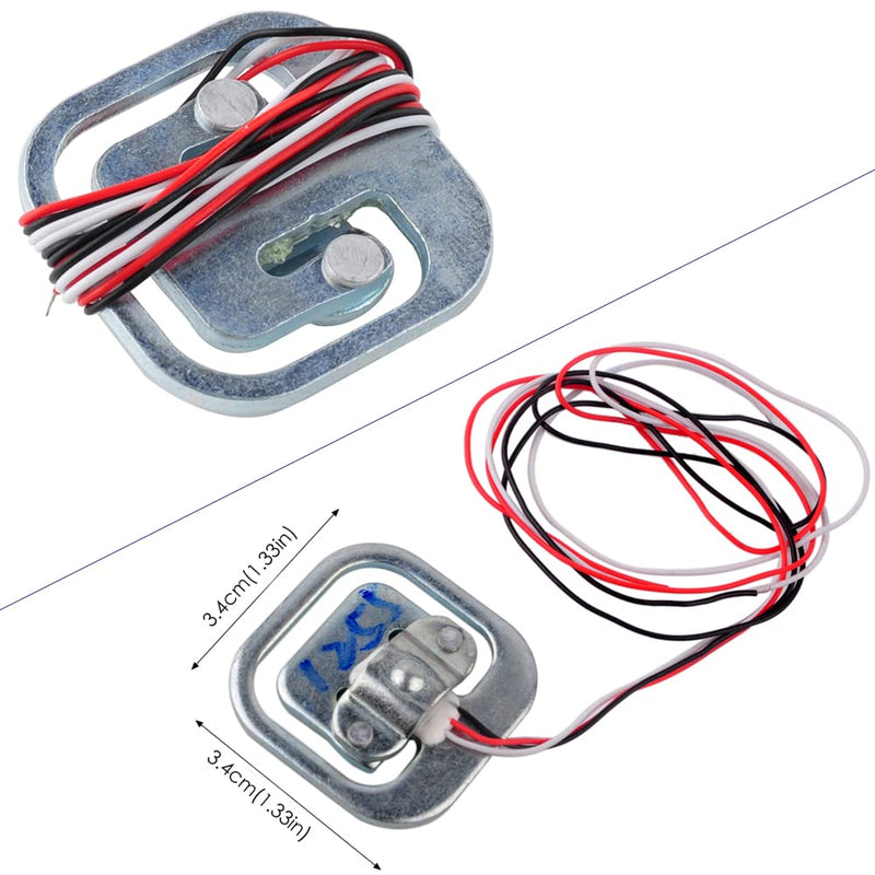4pcs Load Cell 50kg Half Bridge Strain Gauge Human Body Digital Scale Weight Sensor + 1pc HX711 Amplifier AD Module for Arduino