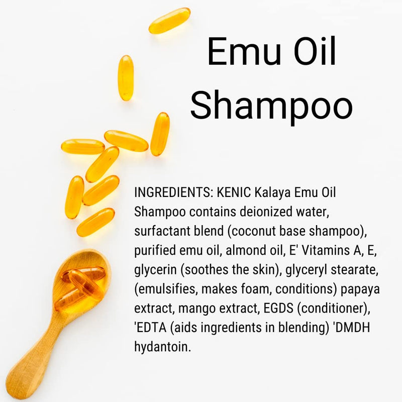 Kenic Kalaya Ultra Moisturizing & Restorative Emu Oil Pet Shampoo- Soap & Paraben Free- Made in USA- for Dogs and Cats - PawsPlanet Australia