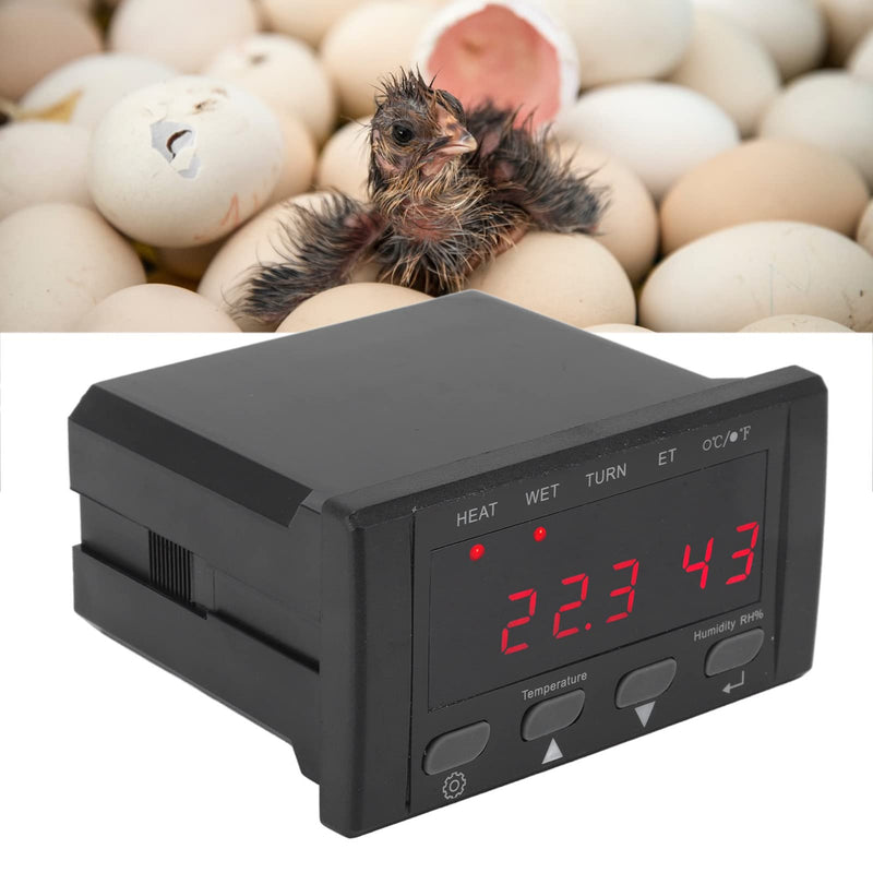 Digital Temperature Controller, 220V/110V Automatic Egg Incubator Thermostat Incubator Temp Humidity Controller
