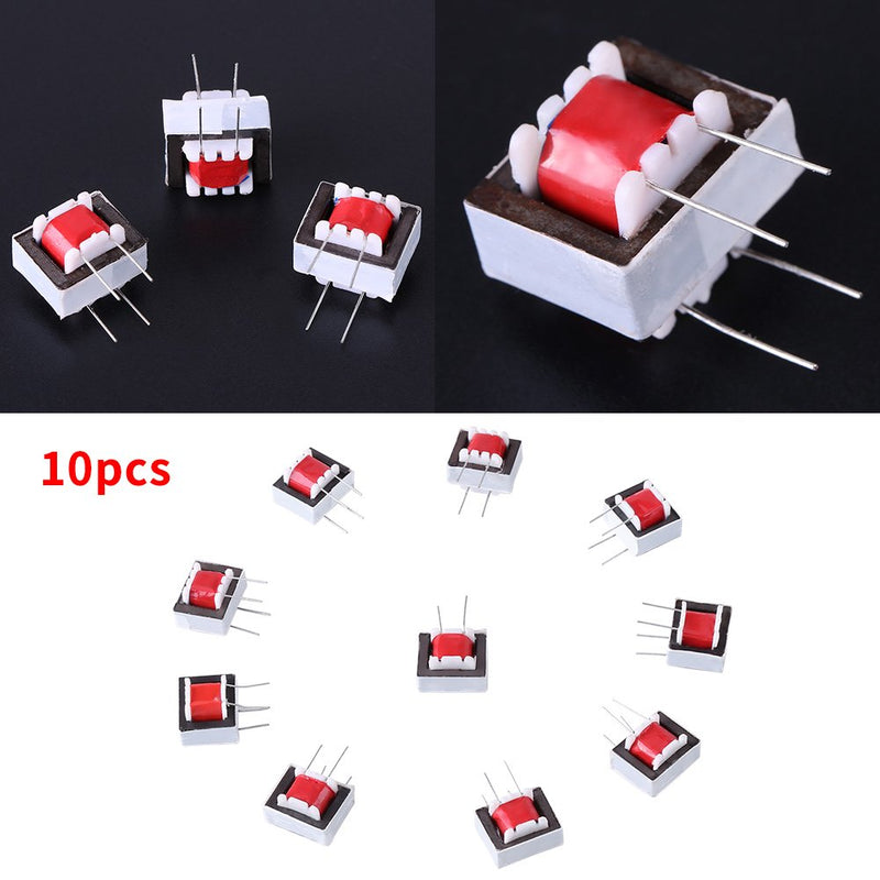 10 Pcs/Pack 600 : 600 Ohm 1:1 EI14 Isolation Transformer Audio Transformers