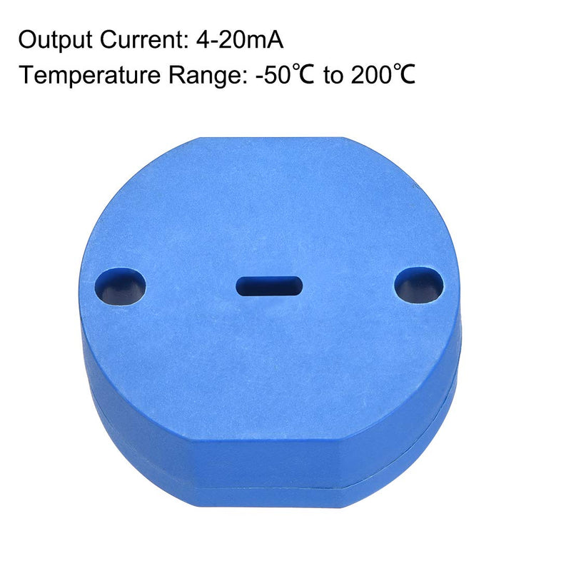 uxcell PT100 Temperature Sensor Transmitter 24V DC 4-20mA -50℃ to 200℃