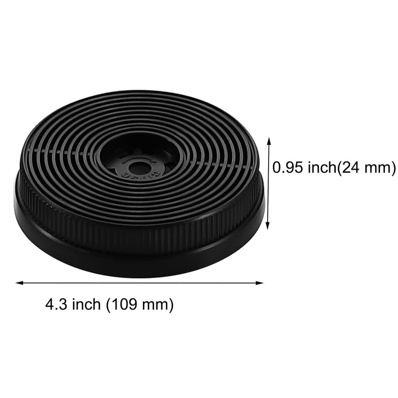 Range Hood Carbon Filter CF-Y for SNDOAS Wall Mount Model GD17, GD24, Replacement Charcoal Vent Filter (Round,Pack of 2)