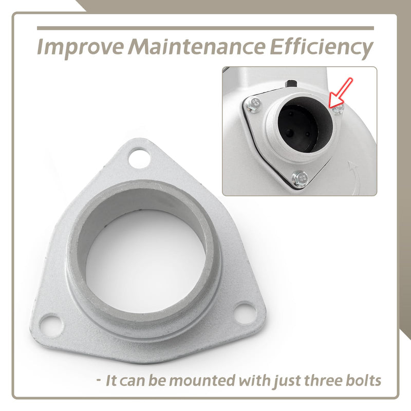 2" Inlet Flange with NPT Thread Replacement for Champion 212cc 196cc Semi-Trash Pump 100742 100113 66520 for Red Lion 6RLAG-2LST 2-Inch Aluminum Water Pump with 3 Bolts on Inlet