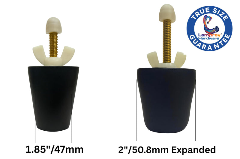 Tapered Winter Blow Thru Expansion Plug, 1.25-1.50 Inches, #7-10, with Schrader Valve - LHBP710 (2) 2