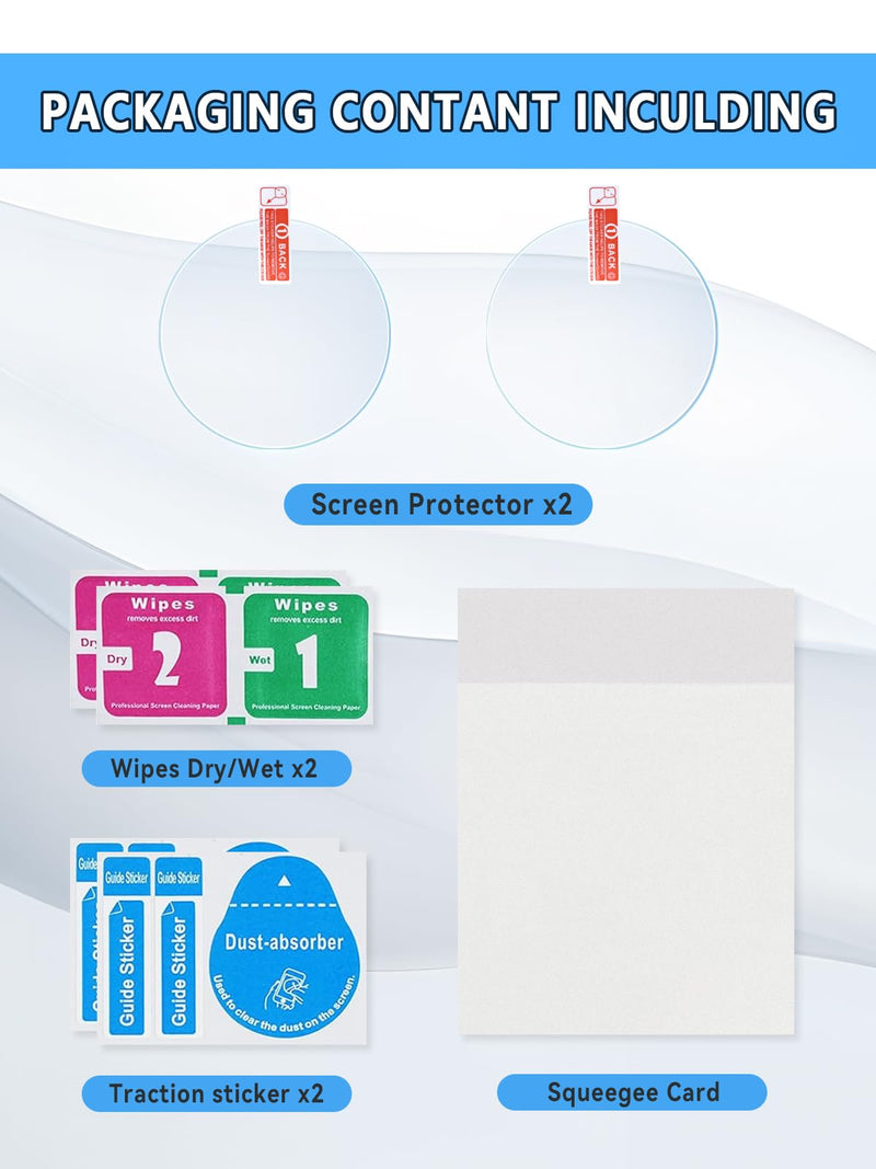 2-Pack Tempered Glass Screen Protector Compatible with EKO CORE 500™ Digital Stethoscope, 9H Hardness,Anti-Scratch,Anti-Fingerprint,Bubble-Free,High Clarity & Easy Install Strengthened film 2