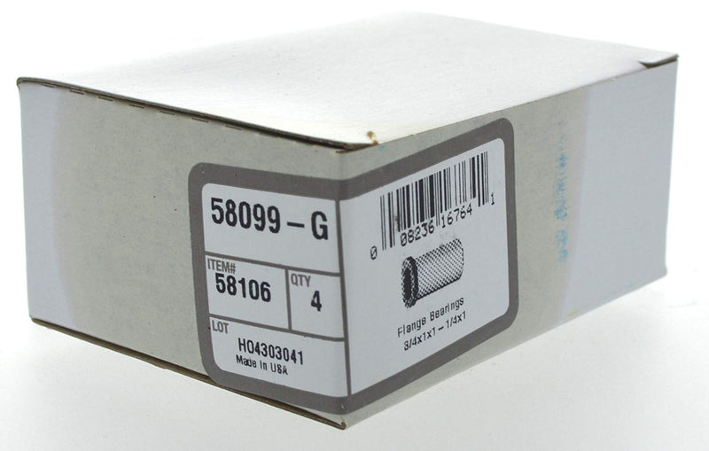 Hillman 58106 Flange Bearing, Bronze 3/4 X 1 X 1-1/4 X 1-Inch, 4-Pack