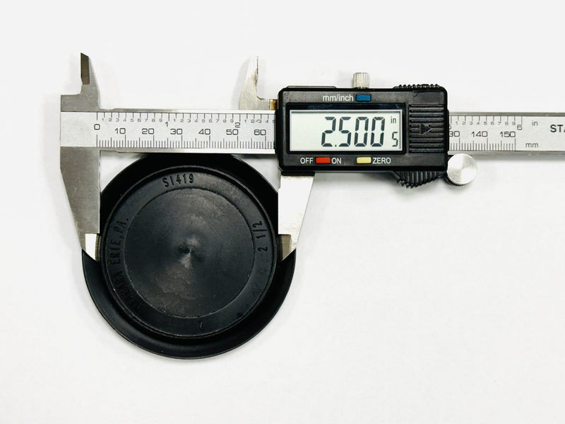 2 1/2" 2.5 inch Flush Mount Black Plastic Body and Sheet Metal Hole Plug Qty 5