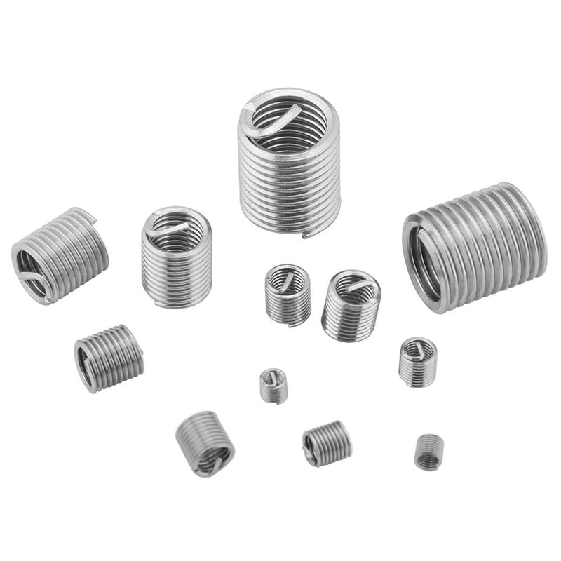 60pcs Stainless Steel Thread Repair Sleeve Kit M3 M4 M5 M6 M8 M10 Wire Screw Sleeve Assortment Kit