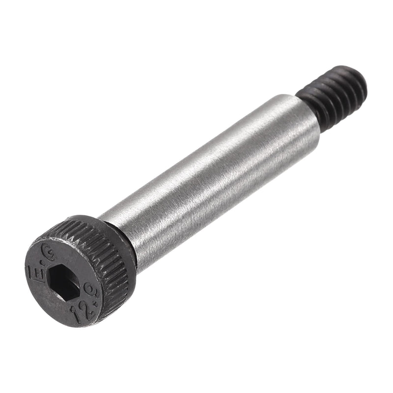 uxcell Alloy Steel Hexagon Socket Head Shoulder Screws Bolts, 1-1/4" Shoulder Length, 1/4" Shoulder Dia, #10-24 Thread, 10pcs 1-1/4" x 1/4" Black-Silver tone 10