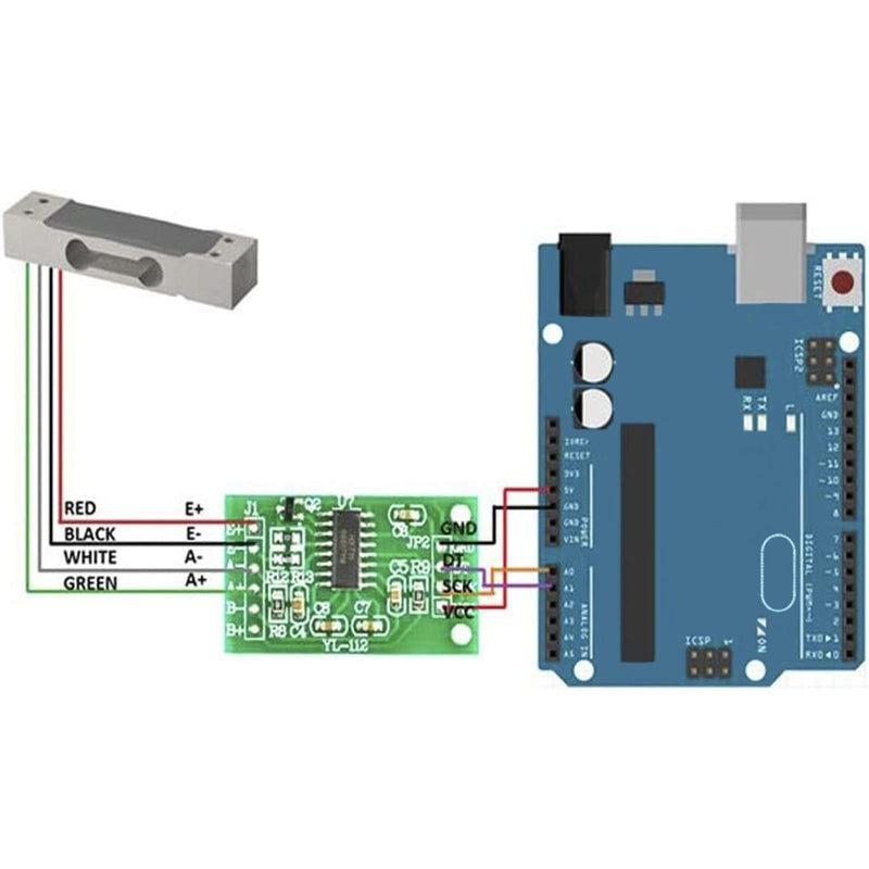 20kg Load Cell Weight Sensor Electronic Kitchen Scale + HX711 AD Weighing Module Geekstory