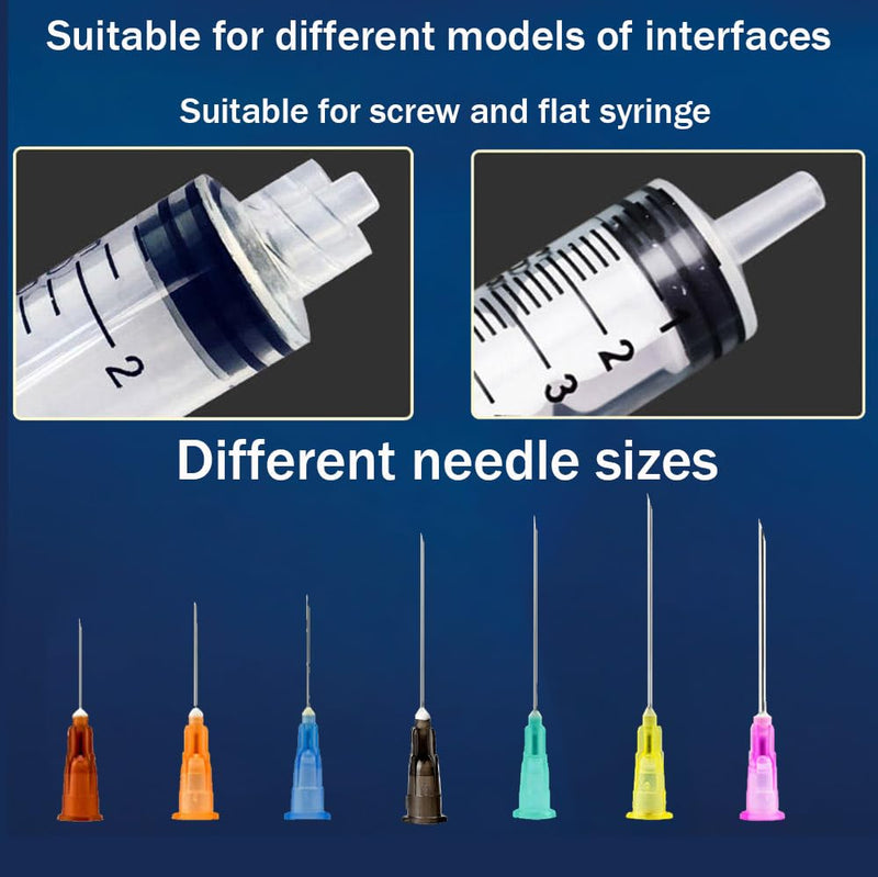 22 Gauge Needle（100Pack）22g 1.5 Inch Needle Luer Lock for Scientific Labs，22g Needle, 22 Gauge Needles 1.5 Inch 22G 1 1/2inch 38mm