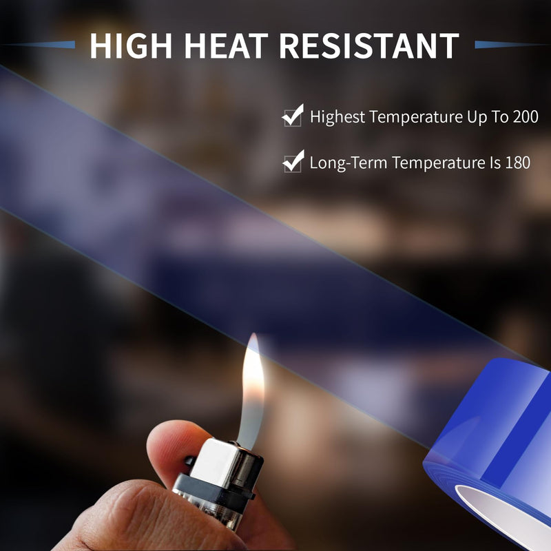 TsMADDTs Heat Tape for Sublimation, 10&20MM x 33M(108FT) Adhesive Heat Resistant Transfer Tape, Heat Vinyl Press Tape, No Residue