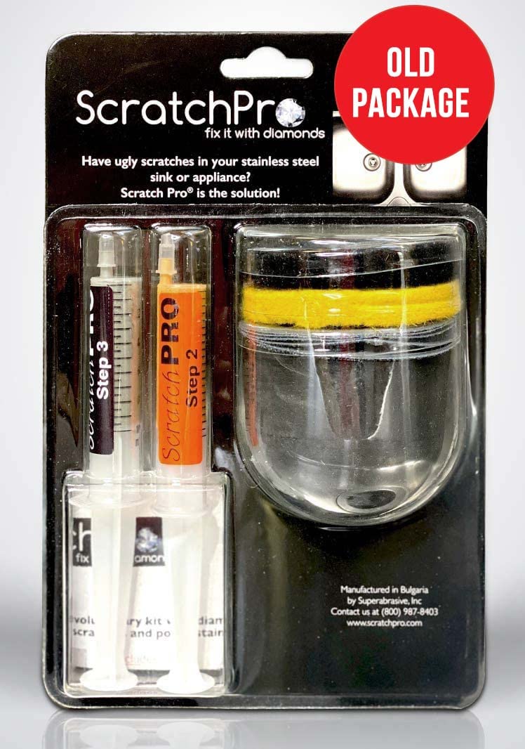 Kit for Polishing and Repairing Stainless Steel Sinks, with Diamond Buffing Compounds, Reduce The Appearance of Ugly Scratches and Polish Sink for Factory Fresh Look in No Time
