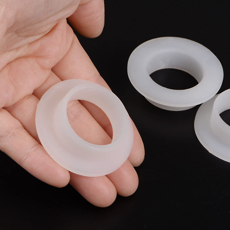 HARFINGTON 4pcs Flanged Sleeve Bearings 26mm Bore 30mm OD 12mm Length Nylon Bushings for Shaft, White 26mm x 30mm x 12mm - NewNest Australia