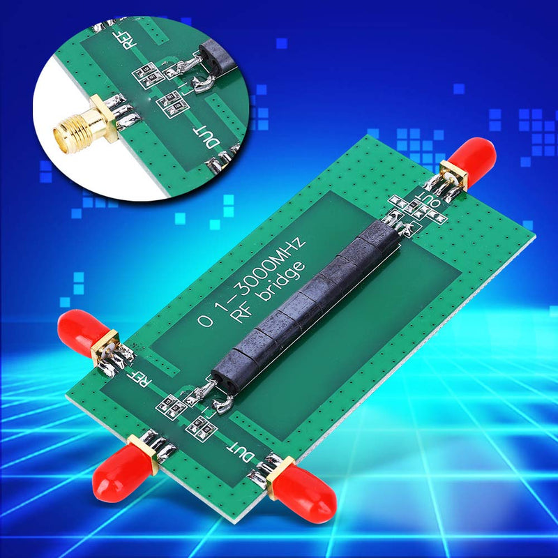 SWR Reflection Coefficient Return Loss Analyzer Module, 0.1-3000 MHZ RF SWR Reflection Bridge Antenna Board, Upgraded Replacement for Directional Coupler, SMA Connector