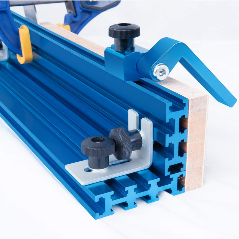 POWERTEC 3" Fence Flip Stop for Table Saw, Miter Saw, and Drill Press, T Track Accessories for Woodworking, 1PK (71367V) 3" Flip Stop