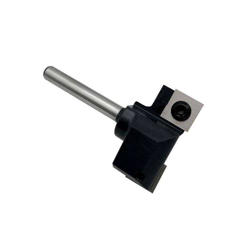 CNC Spoilboard Surfacing Router Bit,2 Wing 1-1/2 inch Cutting Diameter, 1/4 inch Shank,Carbide Tipped Slab Flattening Bit for Woodworking by LU&MN 1 1/2" Cutting Dia.