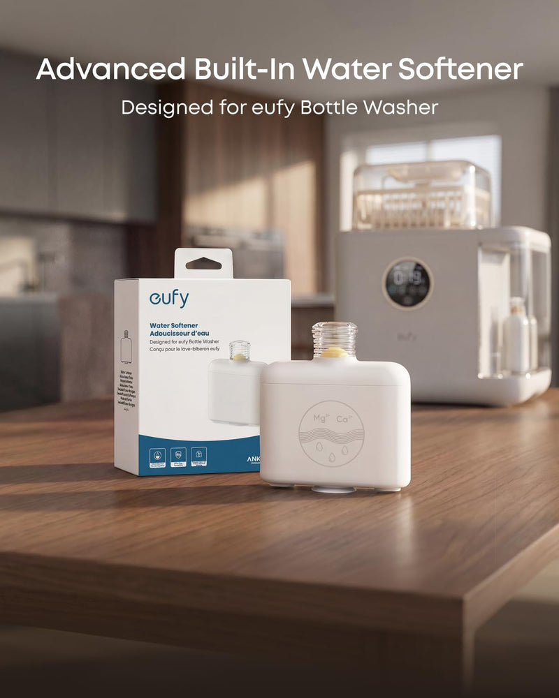 eufy Official Built-in Water Softener for Baby Bottle Washer, Hard Water Filter Replacement, Prevents Limescale and White Spots for Crystal Clear Bottles, BPA-Free, 1 Count