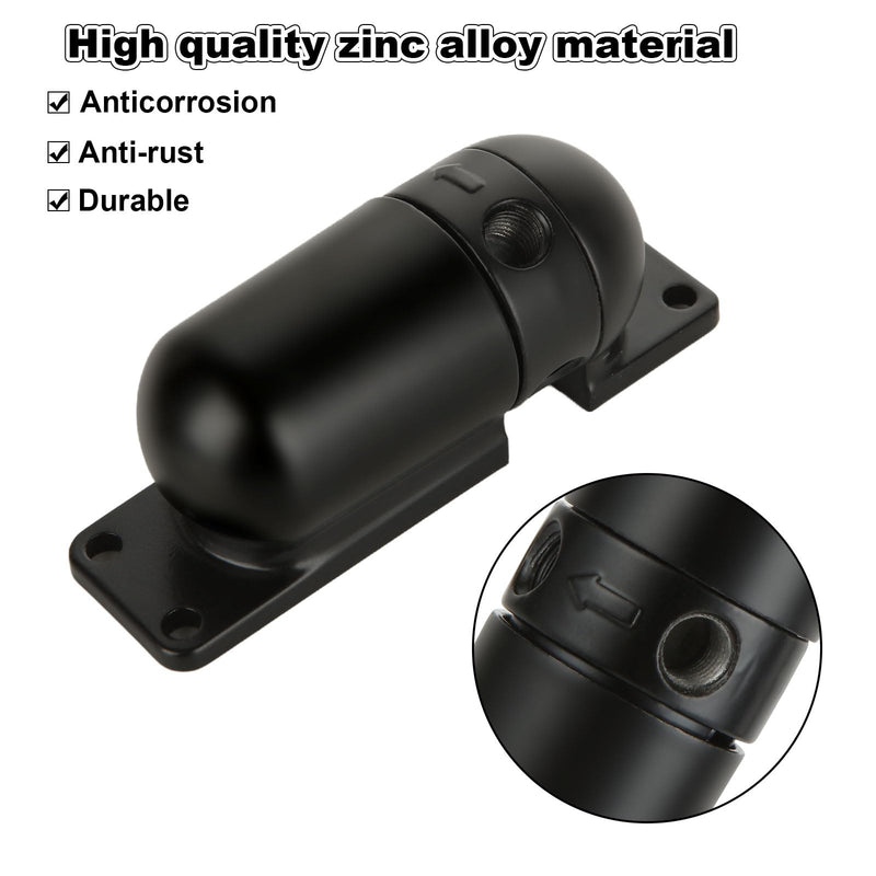 2PCS Automatic Door Closer，Safety Spring Door Closer, Adjustable Soft Door Closer, Easy to Install to Convert Hinged Doors, Black Auto Door Closers for Home